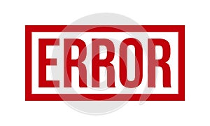 Error Rubber Stamp. Error Rubber Grunge Stamp Seal Vector Illustration
