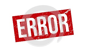 Error Rubber Stamp. Error Rubber Grunge Stamp Seal Vector Illustration