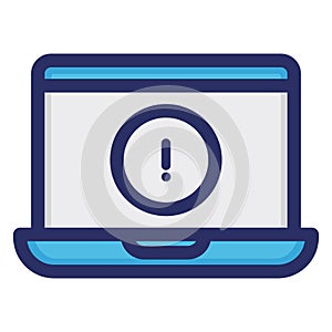 error on screen, Computer Isolated Vector icon which can easily modify or edit