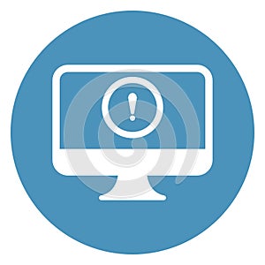 error on screen, Computer Isolated Vector icon which can easily modify or edit