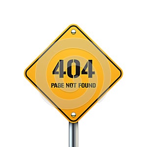 404 error sign, page not found