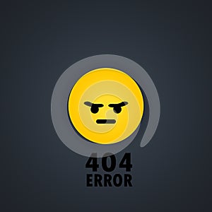 404 error sign. Page not found symbol. Vector EPS 10. Isolated on background