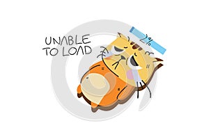 Unable to load Illustration concept. Flat illustration isolated on white background
