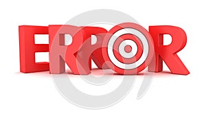 Error target shooting