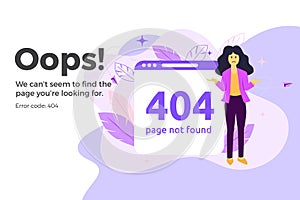Error 404 unavailable web page. File not found concept photo