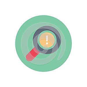 Error vector flat colour icon