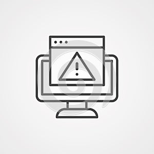 Error vector icon sign symbol