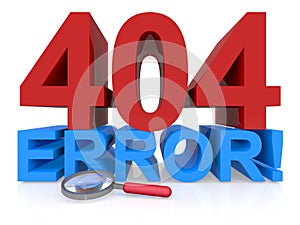 404 error word on white