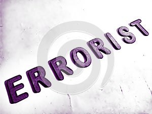 errorist text displayed on white background