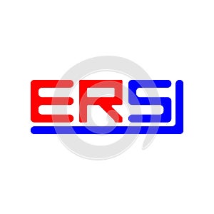 ERS letter logo creative design with vector graphic, ERS