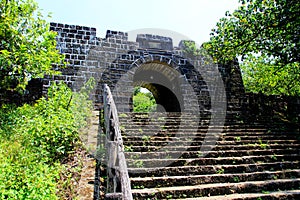 The Ershawan Fort is a traditional Chinese-style fort building located in Keelung, Taiwan