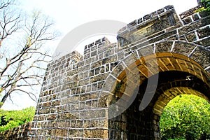 The Ershawan Fort is a traditional Chinese-style fort building located in Keelung, Taiwan