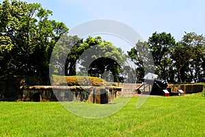 The Ershawan Fort is a traditional Chinese-style fort building located in Keelung, Taiwan