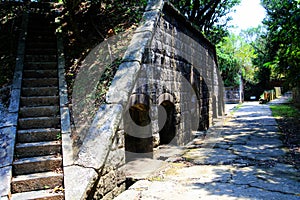 The Ershawan Fort is a traditional Chinese-style fort building located in Keelung, Taiwan