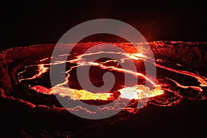 Erta Ale`s lava lake photo