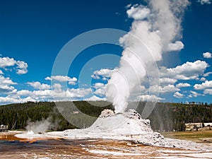 Erupting Castle Geyser