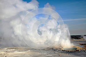 Erupting Clepsydra Geyser