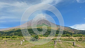 Eruption activity of Sinabung Mountain at Berastagi Sunatera Utara
