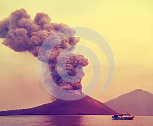 Eruption of Anak Krakatau- photo