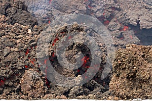 Eruption etna photo