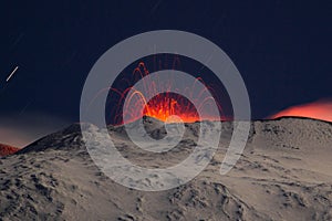 Eruption etna photo