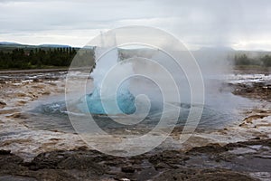 Eruption of geyser Stokkur