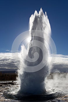 The eruption of Geysir