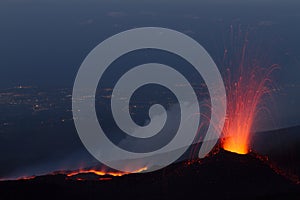 eruption night