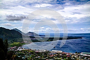 Eruption of Tavurvur volcano, Rabaul, New Britain island, Papua New Guinea