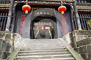 Erwang Temple in Dujiangyan dam of Sichuan