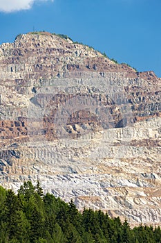 Erzberg iron mine in Styria in Austria