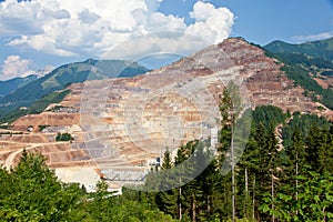 Erzberg open mine pit