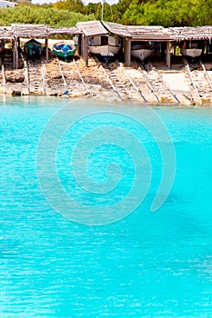 Es Calo de San Agusti port in Formentera island