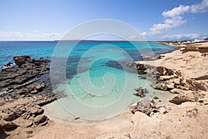 Es Calo des Mort beach, Formentera, Spain