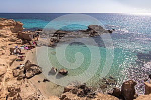 Es Calo des Mort beach, Formentera, Spain