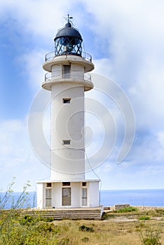 Es Cap de Barbaria`s lighthouse Formentera,Balearic Islands photo