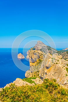 Es Colomer islet near cap formentor at Mallorca, Spain