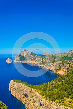 Es Colomer islet near cap formentor at Mallorca, Spain