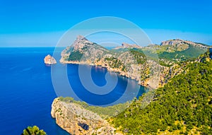 Es Colomer islet near cap formentor at Mallorca, Spain