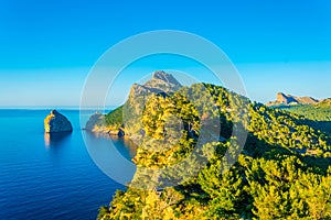 Es Colomer islet near cap formentor at Mallorca, Spain