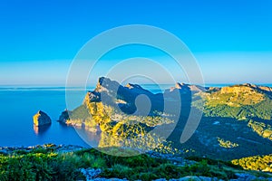 Es Colomer islet near cap formentor at Mallorca, Spain