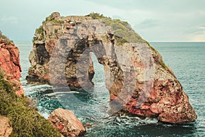 Es Pontas - picturesque rock arch in Santanyi, Mallorca, Spain