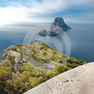 Es Vedra island in Ibiza