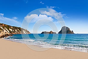 Es vedra island of Ibiza view from Cala d Hort photo