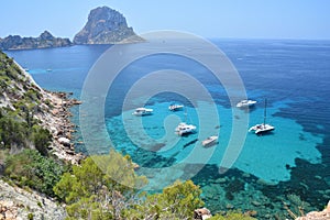 Es Vedra islet of Ibiza island
