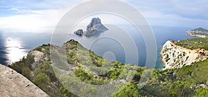 Es Vedra in sea near Ibiza