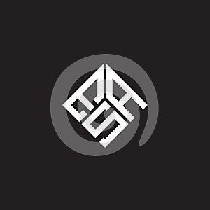 ESA letter logo design on black background. ESA creative initials letter logo concept. ESA letter design