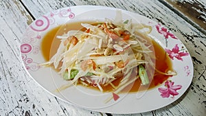 Esan`s food, Papaya salad of thailand