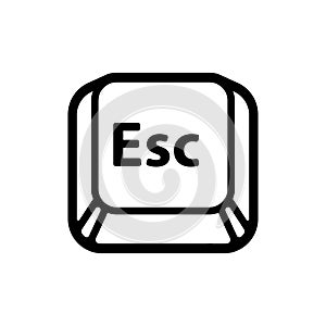 Esc Escape key icon