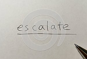 Escalate photo